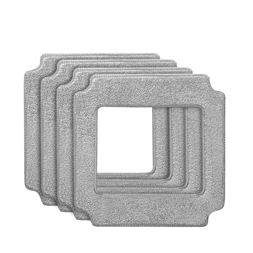 BVMKNI Fenster-Staubsaugerroboter, Mikrofaser-Wischtuch, kompatibel mit ABIR WD8 Fenster-Staubsaugerroboter, 4 Stück von BVMKNI