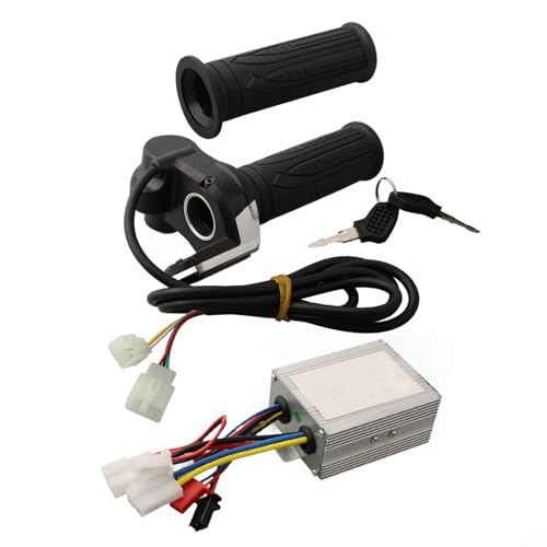 BVMKNI Gasgriff for Elektrofahrräder, Motorbürsten-Drehzahlregler mit Leistungsanzeige, idealer Ersatz for Elektroroller (24 V, 500 W)(24V350W) von BVMKNI
