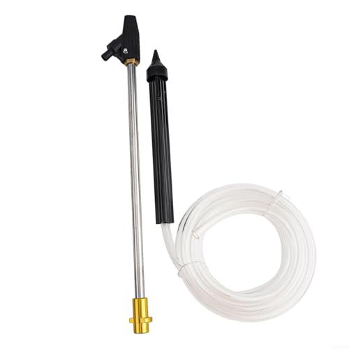 BVMKNI Hochdruckreiniger-Sand-Nassstrahlset mit Edelstahllanze, transparentem Siphonschlauch und Adapter for effektives Rosten und Entfernen (D)(A) von BVMKNI