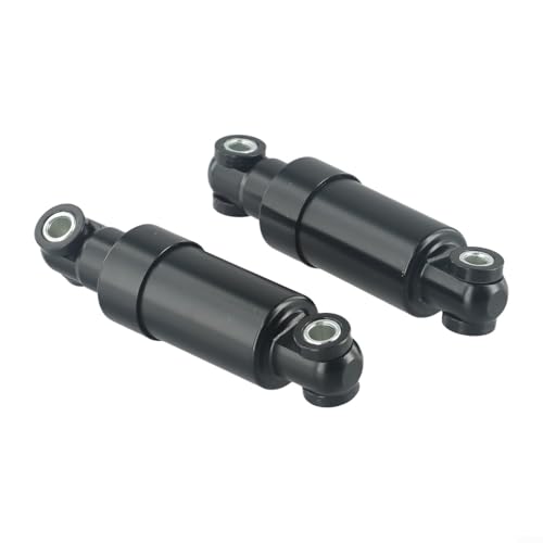 BVMKNI Hydraulische Stoßdämpfer for Elektroroller, Paar, 110 mm, Hinterradaufhängungssystem for die Kugoo Pro-Serie mit Öldichtung, Schwarz, Rot, Silber (rot)(Balck) von BVMKNI