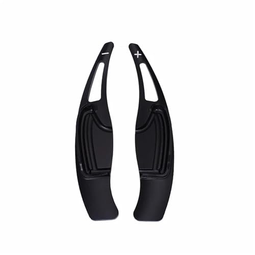 BVMKNI Kompatibel mit Civic 2012 2013 2014 CRV 2016 2017, Aluminium-Lenkrad-Paddel, verlängerter Schalthebel, Auto, 2 Stück (Stil A) (schwarz glänzend) von BVMKNI