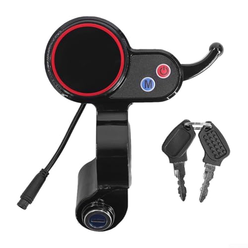 BVMKNI LCD-Display-Armaturenbrett for H5-Elektroroller, Kickscooter-Zubehör mit Schloss, klarer Bildschirm, ABS-Material, einfache Installation von BVMKNI
