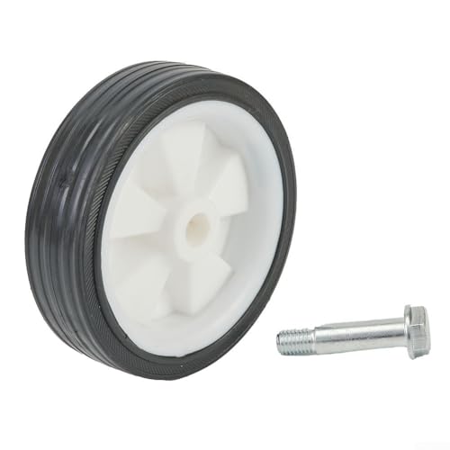 BVMKNI Luftkompressorräder, gemeinsames Ersatzteilloch for Luftkompressorräder for einfache Mobilität, Schwarze stoßfeste Lenkrollen, Fußpolster (5-Zoll-Rad)(5 inch Wheel) von BVMKNI