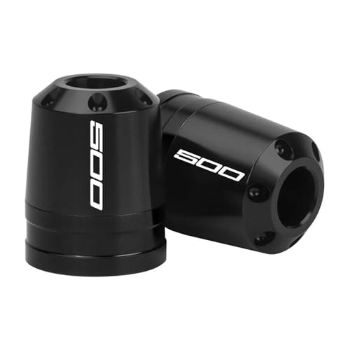 BVMKNI Motorrad-Lenkerendkappen for Ninja 500, Lenkerendgewichte, Schutz, Motorrad-Lenkerendschieber (rot) (schwarz) von BVMKNI