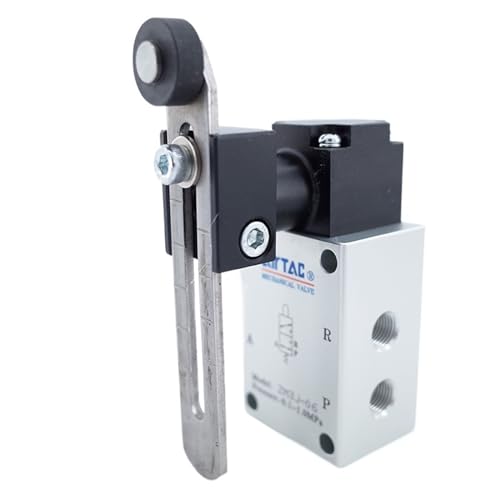 BVMKNI Pneumatische 3/2-Wege-Steuerventile 1/8 Zoll ZM3J-06/ZM3R-06/ZM3P-06/ZM3J-06W Einstellbares mechanisches Rollenventil (ZM3R-06)(Zm3p-06) von BVMKNI