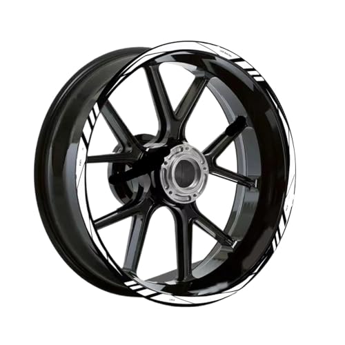 BVMKNI Radaufkleber for K&awasaki 12 "13" 14 "15" 16 "17" 18 "Zoll Motorradfelgenaufkleber Radnabenstreifen-Aufkleberbandaufkleber (Rot 16 Zoll) (Silber, 12 Zoll) von BVMKNI