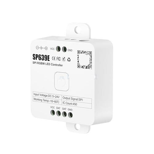 BVMKNI SP636E-SP639E 2,4G LED-Controller SPI-Lichtleiste, kompatibel mit Musik 5 V-24 V (SP638E) (SP639E) von BVMKNI