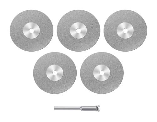 BVMKNI Trennscheiben-Set, Kreissägeblätter, Schleifscheiben, Scheibendorn, Elektrowerkzeug. Kompatibel for Stuhlteile (mit Löchern, 5 Stück, 22 mm) (ohne Löcher, 5 Stück, 22 mm)(30 mm) von BVMKNI