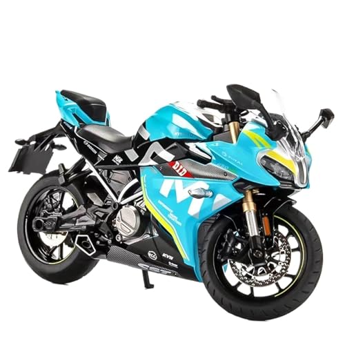 BVMKNI for 1/9 Springbok 250SR-Standard Edition Motorradmodell Klassischer Stoßdämpfer aus Druckguss-Motorradlegierung, geeignet for die Sammlung (blau)(blau) von BVMKNI