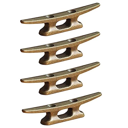 Bootsstegklampe, 10,2 cm, for Festmachen von Booten, Bronze-Host, Gusseisen, geeignet for nautische Strand- und See-Dekoration, 4 Stück von BVMKNI