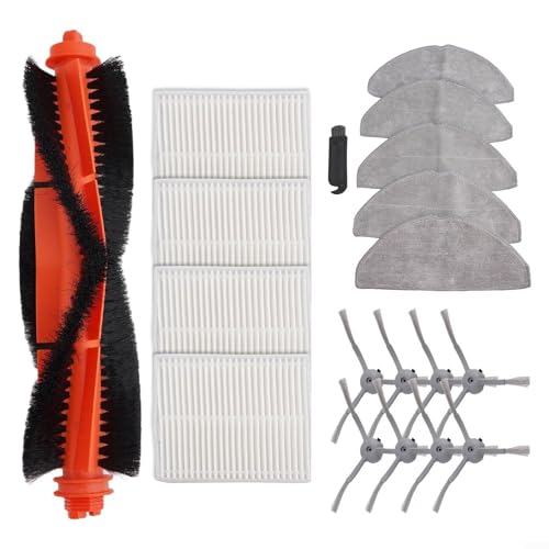 Ersatzteile for Lubluelu for L20 for Honiture V8 Pro Roboterstaubsaugerteile Roboterstaubsauger Ersatz-Hauptbürste Seitenbürste Filter Mopptuch von BVMKNI
