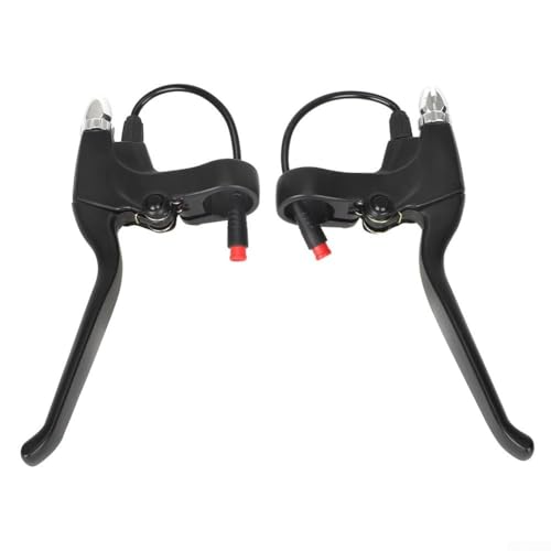 Faltbarer Sitz for Elektroroller, Kissen aus Aluminiumlegierung, Verstellbarer Sattel, kompatibel mit Kugoo Pro Scooter, schwarz, Komfortables Fahrzubehör (EIN Paar Bremsen) von BVMKNI