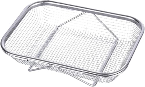 Gemüsesiebkorb aus Edelstahl, erweiterbar, über Spülbecken, Sieb, feinmaschig, Obstsieb 37,5 x 27,5 x 8 cm(37.5x27.5x8cm) von BVMKNI