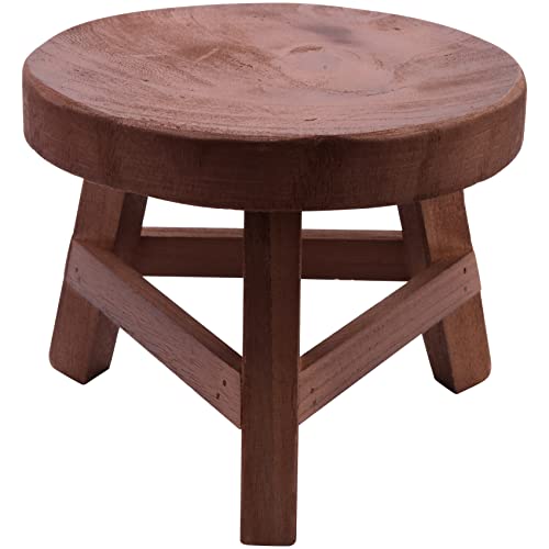 Pflanzenständer aus Holz, hoher Hocker, Pflanzenständer, multifunktionaler Blumentopfhalter for die Gartendekoration im Wohnzimmer von BVMKNI