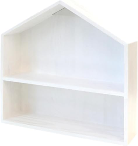 Shadow Box, Figurenorganizer, 2 Ebenen, Rustikal, Retro Stil, Figurenständer, Wandständer für Flur-Figuren, Grau (White) von BVMKNI