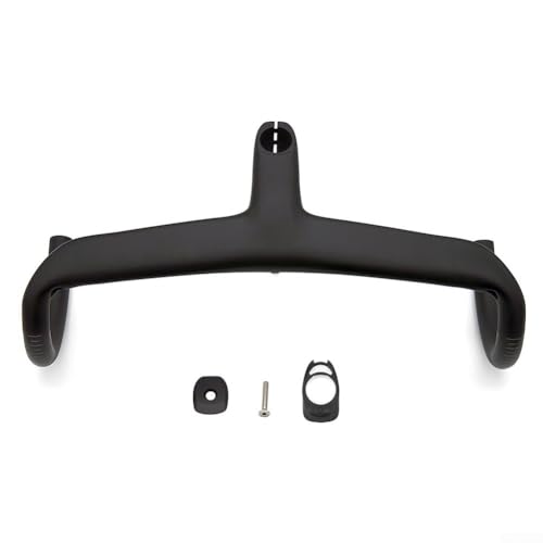T800 Carbonfaser-integrierter Rennradlenker Drop Bar mit 6-Grad-Winkel, aerodynamisches Design for 28,6-mm-Gabel, 380 400 420 mm, Schwarz matt (90 x 380 mm)(120x400mm) von BVMKNI