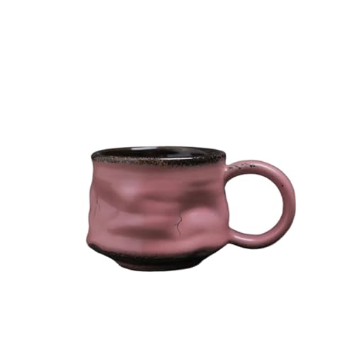 Tasse in Form 240/270ml Retro Keramikbecher Unregelmäßige dicke Keramik Wasserbecher Arabische Kaffeetasse (270ml-A) von BVMKNI