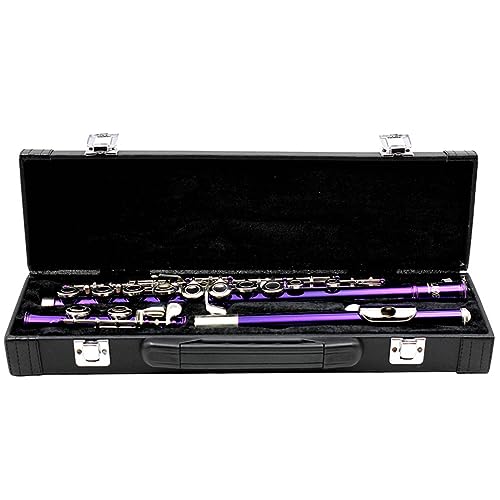 Tragbare Flöten-Aufbewahrungsbox, Lederhandtasche, Rohr, Musikinstrumentenkoffer, Flötenlederkoffer, 16 Löcher, Flötenkoffer von BVMKNI