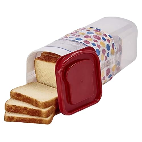 Transparente Brotbox aus Kunststoff, Frischhalte-Toast-Aufbewahrungshalter mit Deckel, Brot-Crisper-Brot-Aufbewahrungsbehälter C(D) von BVMKNI