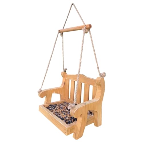 Vogelfutterspender for Aufhängen, Futterspender for Haustiere, Stuhl for Balkon, Villa, Garten, Vogelfütterung, 1 Stück von BVMKNI