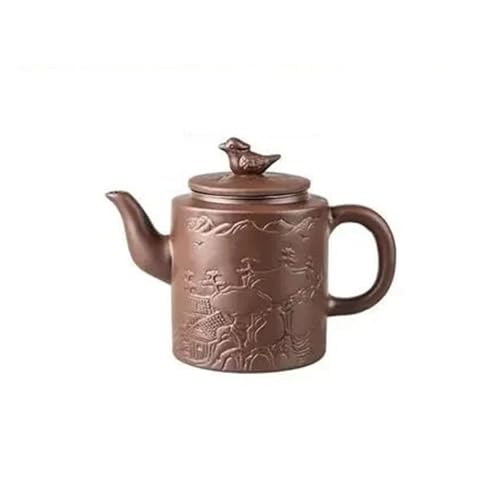 Yixing Zisha Pot Edelstahlsieb große Kapazität Teekanne Blumentee Single Kanne Teetasse Set Teekannen Home 550ml Tee(600mlteapot1filter10) von BVMKNI