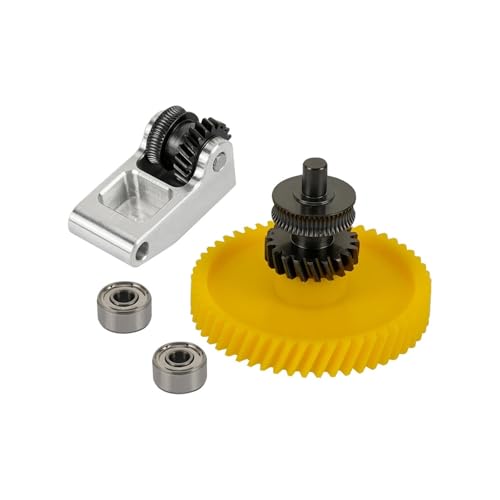 for Bambu Lab P1S/P1P/X1/X1C, Upgrade-Extruderzahnrad aus gehärtetem Stahl DLC for beschichteten 3D-Drucker, verschleißfestes 1,75-mm-Filament (1 Satz) von BVMKNI
