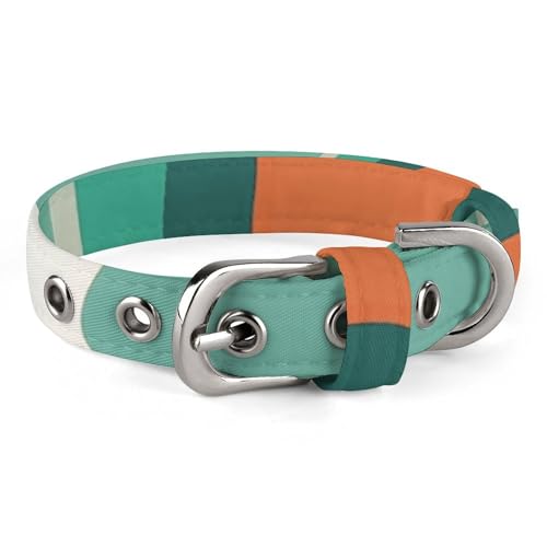 Verstellbares Hundehalsband, Surfbrett- und Welpenmuster, Haustierhalsband für kleine, mittelgroße Hunde und Katzen von BVNMT