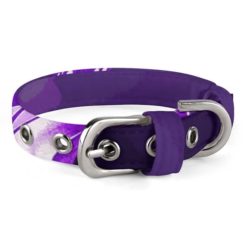 Verstellbares Hundehalsband, violette Schmetterlinge, Haustierhalsband für kleine, mittelgroße Hunde und Katzen Verstellbares Hundehalsband, violette Schmetterlinge, Haustierhalsband für kleine, mittelgroße Hunde und Katzen von BVNMT