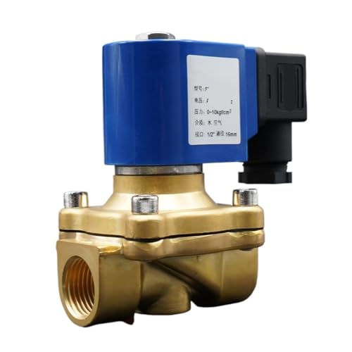 1 STÜCK Magnetventil DC24V AC220V 110V 24V Messing-Wasserventil großer Durchmesser direktwirkend normalerweise geschlossen G3/8" bis G2" EPDM 130 ℃(DC24V,0.5 Inch) von BVTUCMDY