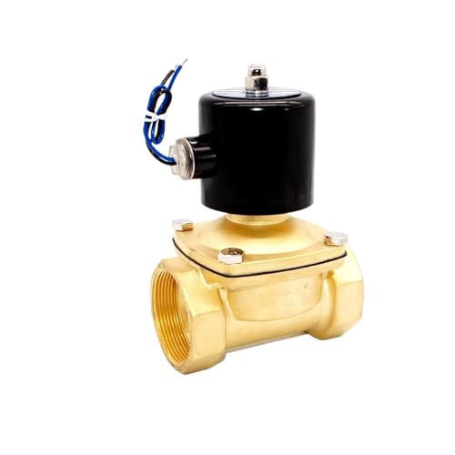 1 STÜCK reines Messing 12VDC Spule normalerweise geschlossen 1 1/2" elektrisches Wasserventil(12VDC) von BVTUCMDY
