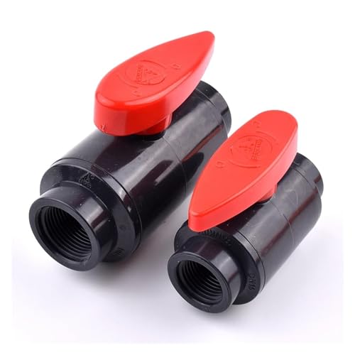 1 Stücke 1/2 "-1,5" Innengewinde PVC Ball Valvee Garten Bewässerung Wasser Rohr Armaturen Aquarium Fisch Tank Wasser Versorgung Ventil(Female 1l2inch) von BVTUCMDY