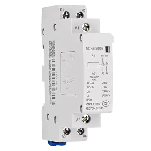 1Pcs NCH8-20A 25A 40A 63A Modulare AC Haushalt Mini Schütz 220V 230V 400V 1NO 1NC 2NO 2NC 4NO NCH8 2 4 Phase(NCH8-40A,2NO) von BVTUCMDY