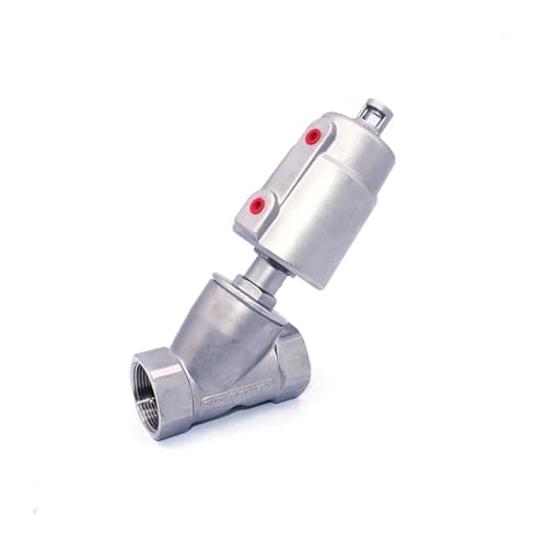 2 "Edelstahl Pneumatisches Sitzventil DN50 Innengewinde Y Typ Hochtemperaturdampf Winkelsitzventil(Double Acting,2 Inch) von BVTUCMDY