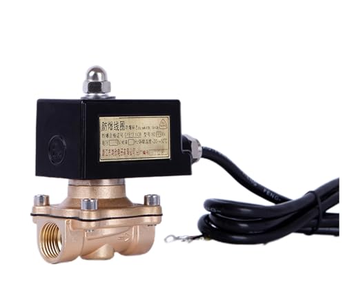 3/4 Zoll normalerweise geschlossenes Messing-Magnetventil 220 V 24 V explosionsgeschütztes LGP-Gas-Magnetventil explosionsgeschützte Spule(3/4" Bsp,DC24) von BVTUCMDY