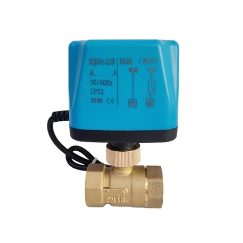 3/4" elektrischer Kugelhahn 2 Leitungen Innengewinde 8 N·m hohes Drehmoment Messing 20 Kugelhahn 12V 24V 110V 220V AC/DC(24VDC-NORMALLY CLOSED) von BVTUCMDY