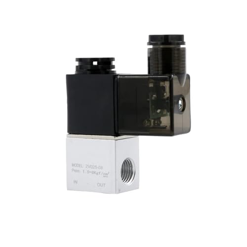 5 stücke 2V025-06 G1/8 2V025-08 G1/4 Normalerweise Geschlossen NC Luft Wasser Öl Magnetventil Spule Led 2Port 2 Möglichkeiten AC110-380V 1-24V DC(2v025-06,ADD PC10-36V) von BVTUCMDY