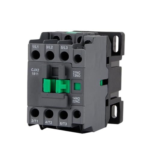 AC-Schütz 1211 1811 2511 3211 Einphasig 220 V Dreiphasig 380 V Normalerweise offen und normalerweise geschlossen 9/12/18/25/32/A 1 Stück(220V,CJX2-2511) von BVTUCMDY