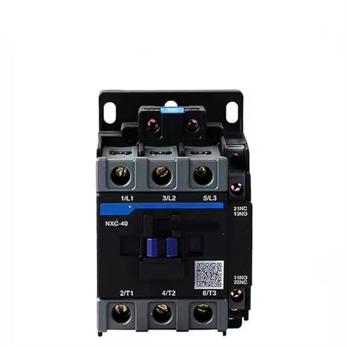 BVTUCMDY 1 Stücke NXC-40 40A LC1D LC1 AC Schütz CJX2-4011 NO NC 3-Phasen DIN-Schienenmontage Elektrisches Leistungsschütz AC 24 V 36 V 110 V 220 V(CJX2-4011,220V) von BVTUCMDY