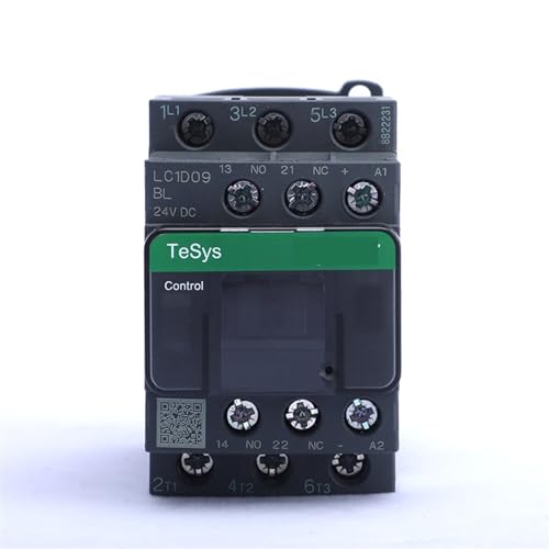 Elektrische LC1D09/12/18/25/32/38 BL EL FL DC Low Power Schütz Schwarz/Weiß Optional LC1D DC 1Pcs(LC1D18,48V) von BVTUCMDY