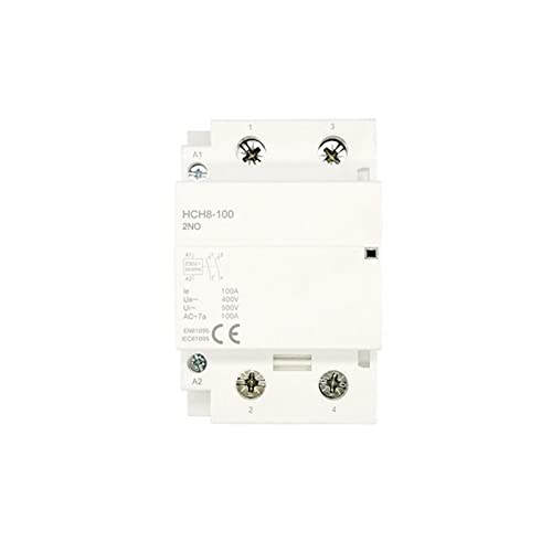 HCH8-100 Modularschütz 2P 100A 2NO oder 4NO 220V Automatischer Haushaltsschütz Din-Schienentyp 1St(2P 100A NO1NC AC24V) von BVTUCMDY