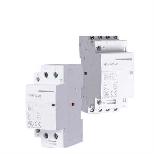 Haushalts-DC-Schütz HCH8 NCH8-16 20 25 40 63/20 Klein AC 220 V 1 Stück(25A,2NO2NC-220V) von BVTUCMDY