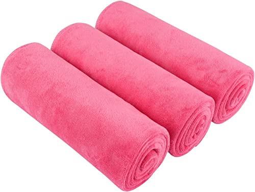 BW&HM Fitness Handtuch Sporthandtuch Sporthandtuch Fitnessstudio Gym Handtuch 40x80cm 3er Set (Rosa) von BW&HM