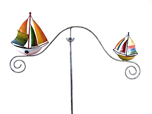 Metall Garten Windspinner, Balance der Anteile - Farbe Segelschiff -Boote von BWA