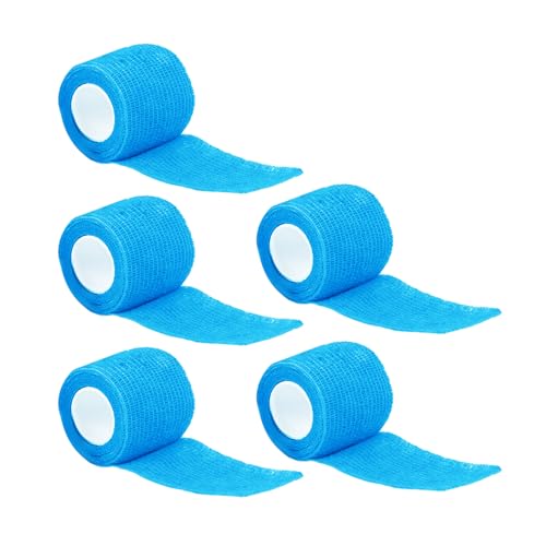 BWANGIAO 5 Stücke Elastische Kohäsive Bandage Selbstklebende Bandage Wrap Flexibles Erstes Medizinisches Klebeband für Sport Fitness Schmerzen von BWANGIAO