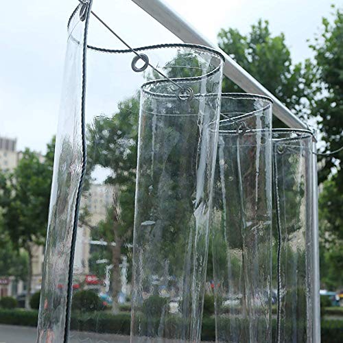 Transparente Abdeckplane Wasserdicht, Transparente PVC wasserdichte Plane Mit Osen Umweltfreundlich Durchsichtig Gewebeplane FüR Den Hausschutz Garten Pflanze von BWBG