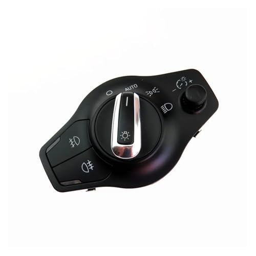 BWBVHRHZY 1 Stück Automatischer Chrom-Scheinwerfer-Nebelscheinwerfer-Steuerschalter Passend for Audi A4 B8 S4 A5 Q5 S5 2009-2014 8K0941531AS 8UD955559B von BWBVHRHZY