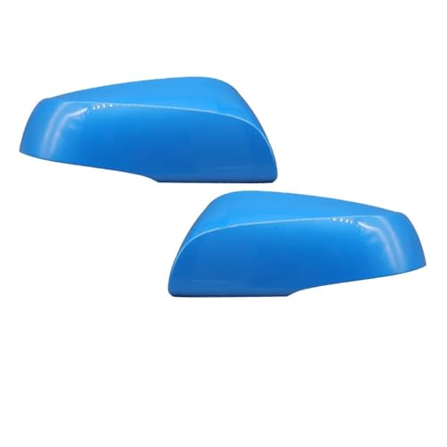 BWBVHRHZY 2Pcs Rückspiegel Kappe Fit for Toyota Rav4 2020 2021 Tür Seite Flügel Spiegel Abdeckung Gehäuse Shell Braun Milan Khaki Weiß Schwarz Grau(Blue LH RH) von BWBVHRHZY