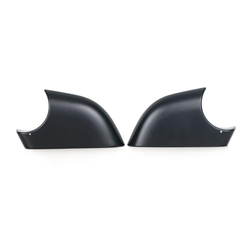 BWBVHRHZY Auto Außen Rück Flügel Tür Seite Spiegel Unteren Boden Abdeckung Deckel Kappe Shell Chrom Schwarz Fit for Tesla Modell 3 2017-2021(Black one Pair) von BWBVHRHZY