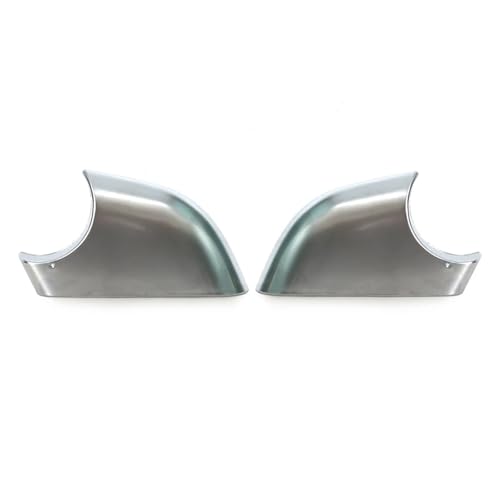 BWBVHRHZY Auto Außen Rück Flügel Tür Seite Spiegel Unteren Boden Abdeckung Deckel Kappe Shell Chrom Schwarz Fit for Tesla Modell 3 2017-2021(Chrome one Pair) von BWBVHRHZY