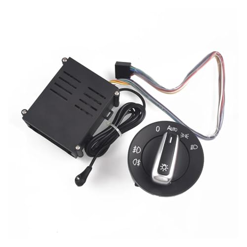 BWBVHRHZY Auto Chrom Lichtschalter Lampe Sensor Licht Fit for VW Golf 4 MK4 Jetta Passat B5 Polo Bora Käfer 3BD 941 531 + AUTO von BWBVHRHZY